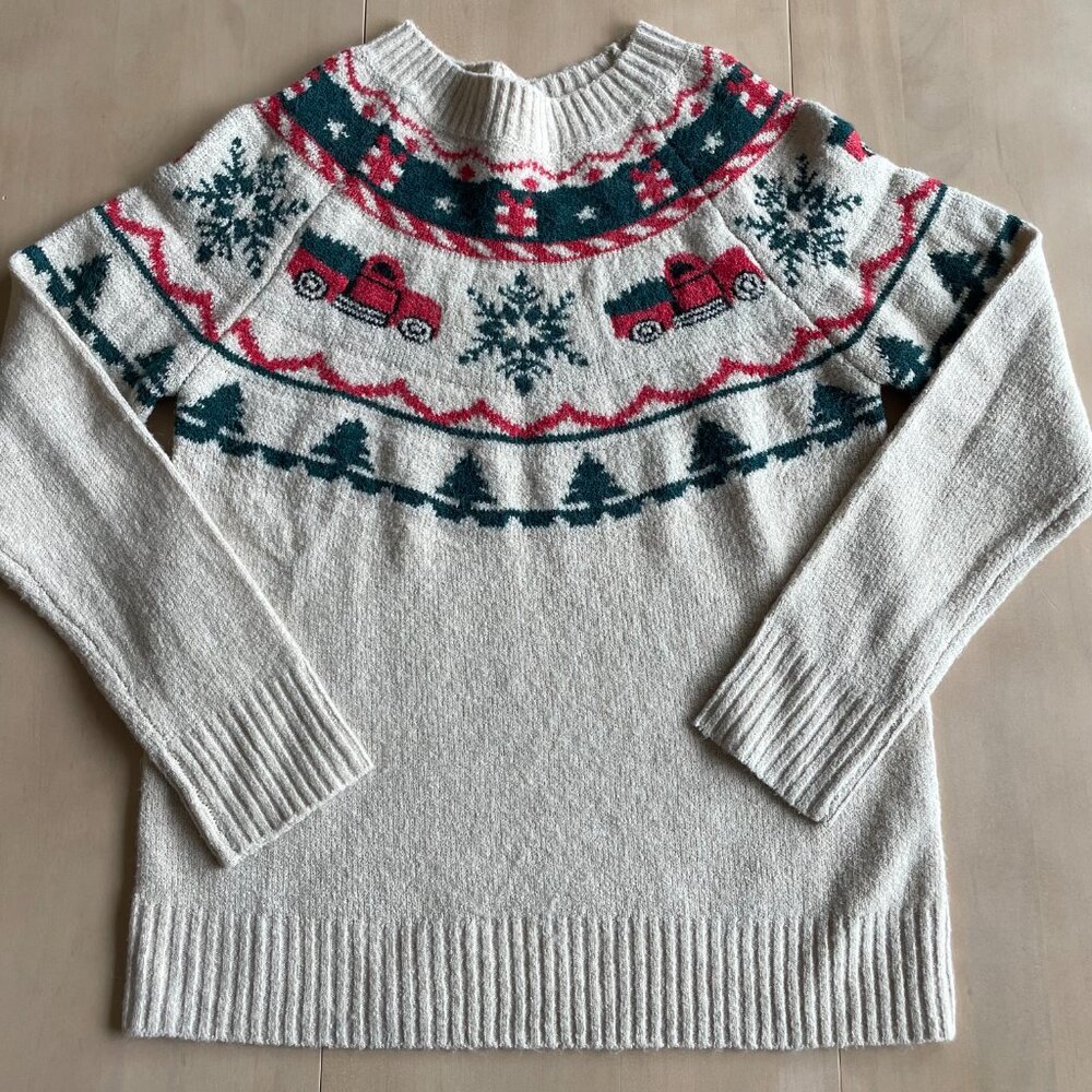 Bundle of 2 Maurices Women's Sweaters, Trees & Trucks - Size Small - Picture 3 of 13